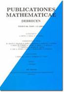 Publicationes Mathematicae-debrecen投稿
