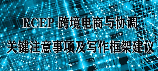 期刊  RCEP 跨境电商与协调 关键注意事项及写作框架建议.jpg